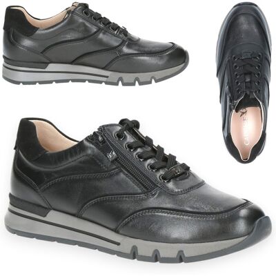 Półbuty damskie skórzane Caprice wygodne Sneakersy sportowe czarne modne 38 Półbuty damskie skórzane Caprice wygodne Sneakersy sportowe czarne modne 38