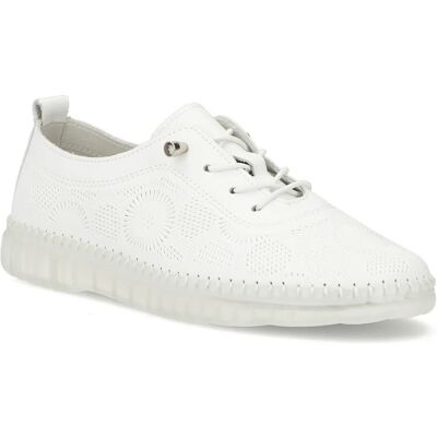 Półbuty damskie sneakersy białe Filippo DP7810 buty skórzane wygodne-39 Półbuty damskie sneakersy białe Filippo DP7810 buty skórzane wygodne-39
