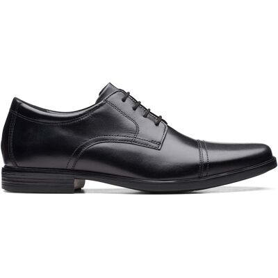 Półbuty męskie Clarks Howard Cap czarne 44 Półbuty męskie Clarks Howard Cap czarne 44