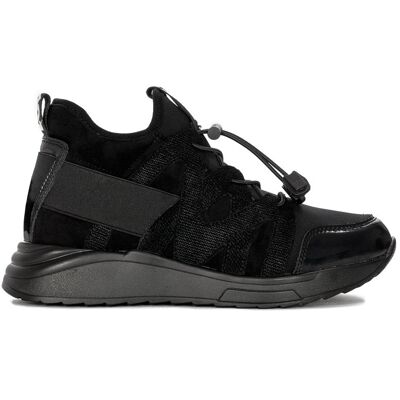 Półbuty Sneakersy damskie Filippo skórzane czarne-37 Półbuty Sneakersy damskie Filippo skórzane czarne-37