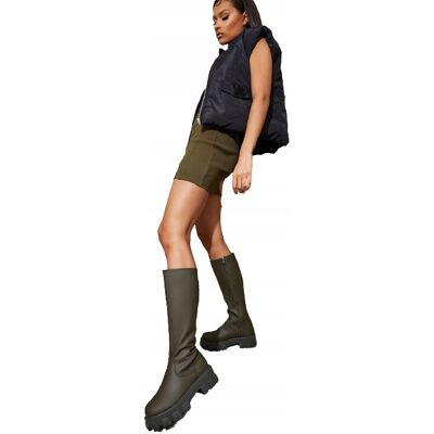 Inny producent PRETTYLITTLETHING KOZAKI DAMSKIE KHAKI 37 1ECS Inny producent PRETTYLITTLETHING KOZAKI DAMSKIE KHAKI 37 1ECS