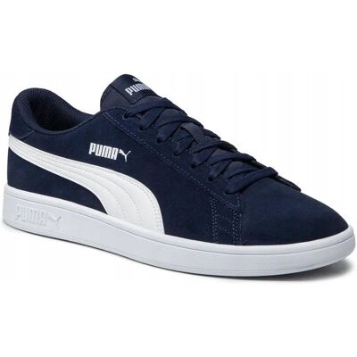 Puma SMASH BUTY SPORTOWE SKÓRZANE GRANATOWE 47 JŁA Puma SMASH BUTY SPORTOWE SKÓRZANE GRANATOWE 47 JŁA