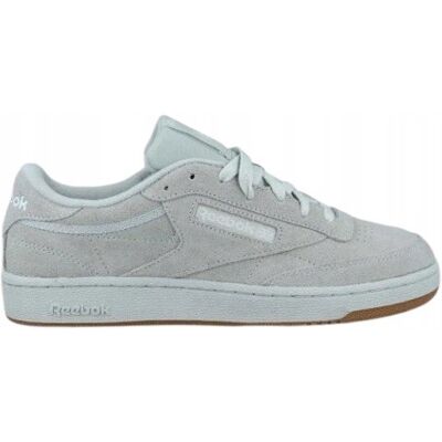 Reebok CLUB C 85 SNEAKERSY SKÓRZANE SZARE SZNUROWANE 35 J0A Reebok CLUB C 85 SNEAKERSY SKÓRZANE SZARE SZNUROWANE 35 J0A