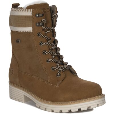 Inny producent Remonte Botki damskie skórzane ocieplane Brown Combination brązowe-39 Inny producent Remonte Botki damskie skórzane ocieplane Brown Combination brązowe-39