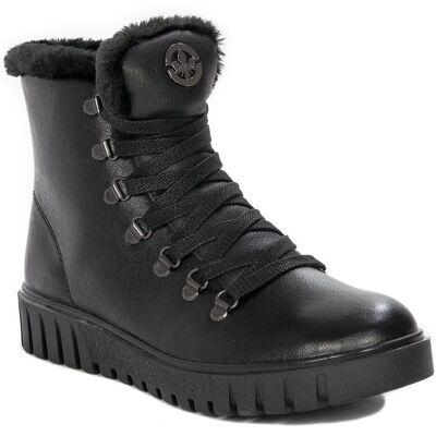 Rieker Botki Damskie Black Czarne Ocieplane-36 Rieker Botki Damskie Black Czarne Ocieplane-36