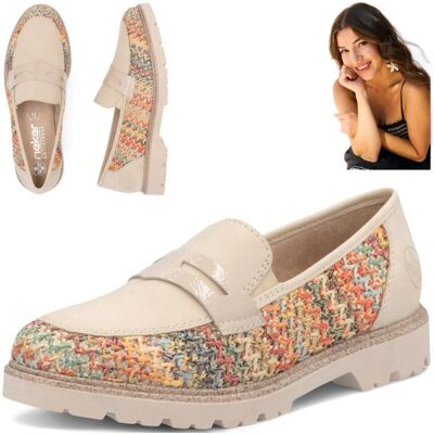 RIEKER Damskie Mokasyny Beżowe Półbuty Modne Wygodne Wsuwane RIEKER Damskie Mokasyny 38 Beżowe Półbuty Modne Wygodne Wsuwane RIEKER Damskie Mokasyny Beżowe Półbuty Modne Wygodne Wsuwane RIEKER Damskie Mokasyny 38 Beżowe Półbuty Modne Wygodne Wsuwane