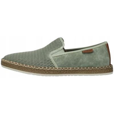 Inny producent RIEKER MĘSKIE ESPADRYLE WSUWANE ZIELONE Z LOGO 45 1J6B Inny producent RIEKER MĘSKIE ESPADRYLE WSUWANE ZIELONE Z LOGO 45 1J6B