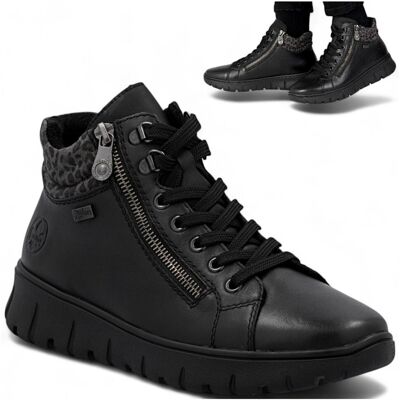 Rieker SKÓRZANE Sneakersy Damskie na Platformie Wygodne Półbuty Platforma 41 Rieker SKÓRZANE Sneakersy Damskie na Platformie Wygodne Półbuty Platforma 41