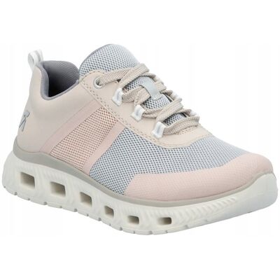 Rieker Sneakersy Damskie Różowo Niebieskie M6006-90 r.40 Rieker Sneakersy Damskie Różowo Niebieskie M6006-90 r.40