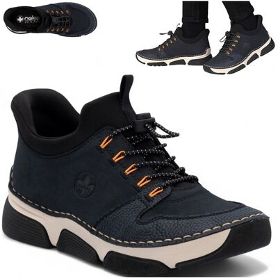 Rieker Sneakersy Damskie Sportowe Wygodne Półbuty Wsuwane Jesień Granat 37 Rieker Sneakersy Damskie Sportowe Wygodne Półbuty Wsuwane Jesień Granat 37
