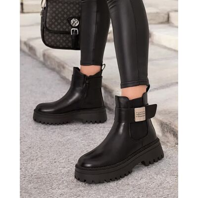 Inny producent Royalfashion Botki damskie eko skórzane Dobi-38 Inny producent Royalfashion Botki damskie eko skórzane Dobi-38