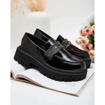 Inny producent Royalfashion Lakierowane mokasyny damskie Lecerta-39 Inny producent Royalfashion Lakierowane mokasyny damskie Lecerta-39