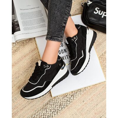 Inny producent Royalfashion Sportowe sneakersy damskie na koturnie Lololi-37 Inny producent Royalfashion Sportowe sneakersy damskie na koturnie Lololi-37