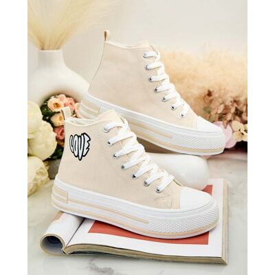 Inny producent Royalfashion Sportowe trampki damskie z printem Lizz-38 Inny producent Royalfashion Sportowe trampki damskie z printem Lizz-38