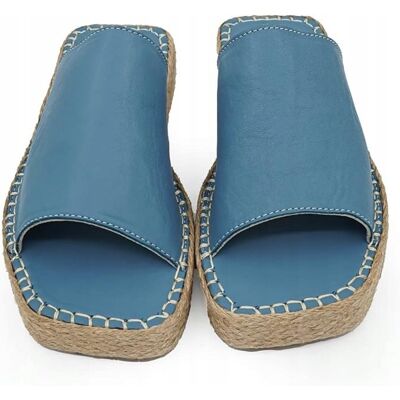 bez marki Runnerboss Damskie Buty Niebieskie Klapki Wsuwane Casual 39 J_J bez marki Runnerboss Damskie Buty Niebieskie Klapki Wsuwane Casual 39 J_J