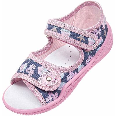 Sandałek Arielka druk, różowy, Vi-Gga-Mi Sandałek Arielka druk, różowy, Vi-Gga-Mi
