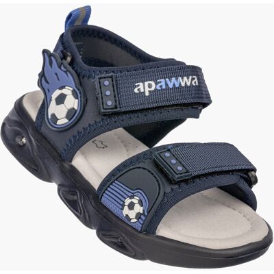 Sandały Chłopięce Buty Na Rzepy Skórzana Wkładka Letnie Granatowe Apawwa 27 Sandały Chłopięce Buty Na Rzepy Skórzana Wkładka Letnie Granatowe Apawwa 27