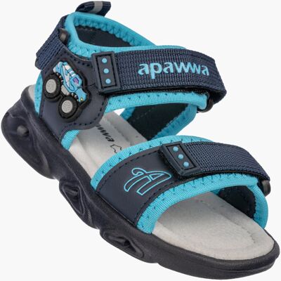 Sandały Chłopięce Buty Na Rzepy Skórzana Wkładka Z Motywem Auta Granatowe Apawwa 24 Sandały Chłopięce Buty Na Rzepy Skórzana Wkładka Z Motywem Auta Granatowe Apawwa 24