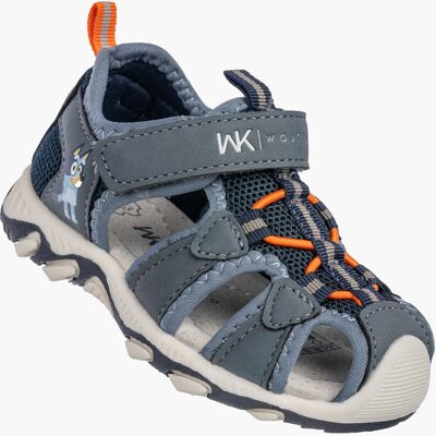 Sandały Dziecięce Buty Na Rzepy Letnie Skórzana Wkładka Granatowe Wojtyłko 1S26399 22 Sandały Dziecięce Buty Na Rzepy Letnie Skórzana Wkładka Granatowe Wojtyłko 1S26399 22
