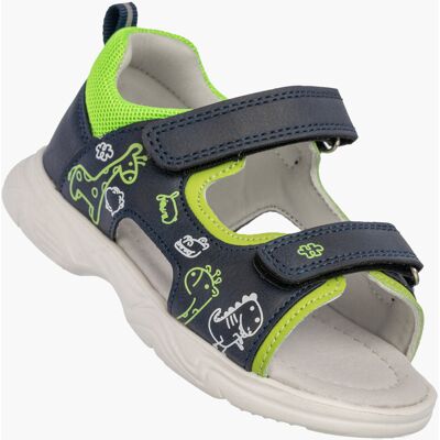 Sandały Dziecięce Buty Na Rzepy Skórzana Wkładka Wygodne Granatowe Apawwa 23 Granatowy Sandały Dziecięce Buty Na Rzepy Skórzana Wkładka Wygodne Granatowe Apawwa 23 Granatowy