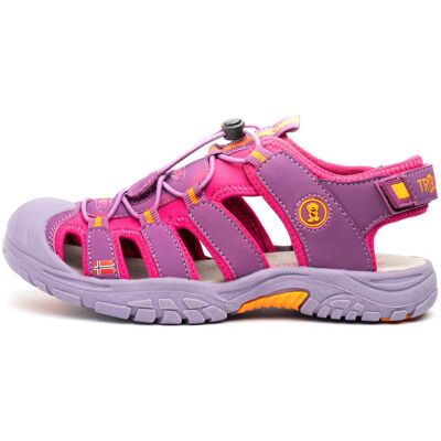 Sandały sportowe dziecięce dla chłopca/dziewczynki Trollkids Kids Kvalvika Sandal dark rose/orange (194-207) - rozmiar 35 Sandały sportowe dziecięce dla chłopca/dziewczynki Trollkids Kids Kvalvika Sandal dark rose/orange (194-207) - rozmiar 35