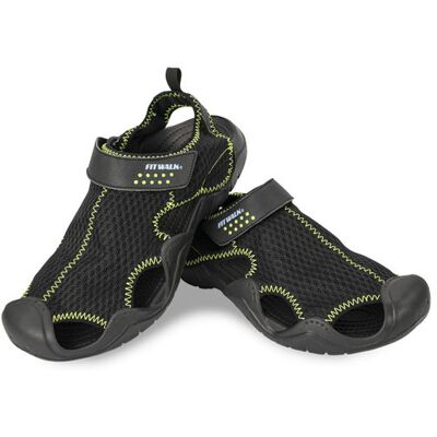 TV PRODUCTS Sandały sportowe męskie z przewiewnej siateczki na rzepy czarne 38 TV PRODUCTS Sandały sportowe męskie z przewiewnej siateczki na rzepy czarne 38