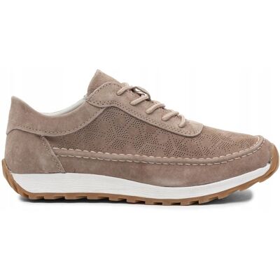 Sergio Leone Sneakersy Damskie Brązowe SP-001-JASNY-BRĄZ r.36 Sergio Leone Sneakersy Damskie Brązowe SP-001-JASNY-BRĄZ r.36