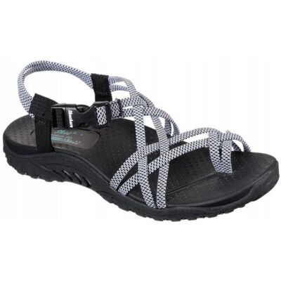 Skechers Damskie Sandały Sportowe Czarno-Białe 35 Ż9b Skechers Damskie Sandały Sportowe Czarno-Białe 35 Ż9b