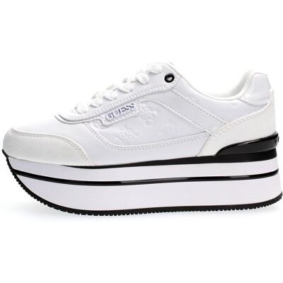 sneakers donna guess fl5hns pel12 white sneakers donna guess fl5hns pel12 white