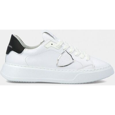 sneakers donna philippe model paris btld v010 -temple veau blanc noir sneakers donna philippe model paris btld v010 -temple veau blanc noir