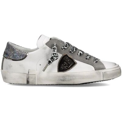 sneakers donna philippe model paris prld vml2 paris x metal leo_blanc noir sneakers donna philippe model paris prld vml2 paris x metal leo_blanc noir