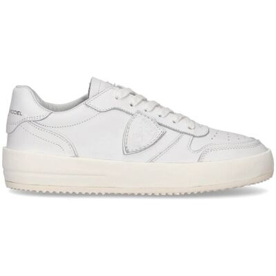 sneakers donna philippe model paris vnld v001 - nice low blanc sneakers donna philippe model paris vnld v001 - nice low blanc