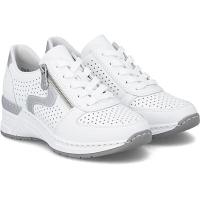 Sneakersy damskie ażurowe Rieker N4340-80 WHITE R.37 Sneakersy damskie ażurowe Rieker N4340-80 WHITE R.37