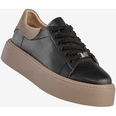 Sneakersy Damskie Skórzane Buty Na Platformie Półbuty Czarne Filippo DP6119/25BK BE Czarny 39 Sneakersy Damskie Skórzane Buty Na Platformie Półbuty Czarne Filippo DP6119/25BK BE Czarny 39