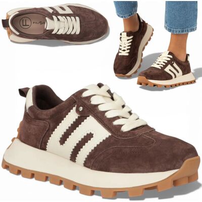 Sneakersy Damskie SKÓRZANE FILIPPO Zamszowe Wygodne Wiosenne Modne 41 Sneakersy Damskie SKÓRZANE FILIPPO Zamszowe Wygodne Wiosenne Modne 41