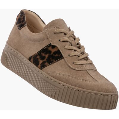 Simen Sneakersy Damskie Skórzane Półbuty Niskie Buty Panterka Beżowe Beżowy 41 Simen Sneakersy Damskie Skórzane Półbuty Niskie Buty Panterka Beżowe Beżowy 41