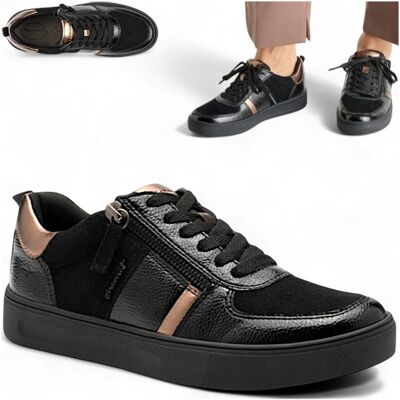 Sneakersy Damskie SKÓRZANE Tamaris Półbuty Wygodne Wiosenne Sznurowane 38 Sneakersy Damskie SKÓRZANE Tamaris Półbuty Wygodne Wiosenne Sznurowane 38
