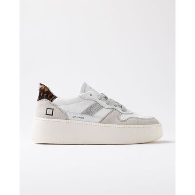 D.A.T.E. sneakersy kobieta date w431-cp-vc-wd platform vintage white leopard D.A.T.E. sneakersy kobieta date w431-cp-vc-wd platform vintage white leopard