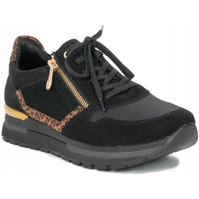Sneakersy Rieker N7809-00 Schwarz/Black/Leo r.37 Sneakersy Rieker N7809-00 Schwarz/Black/Leo r.37
