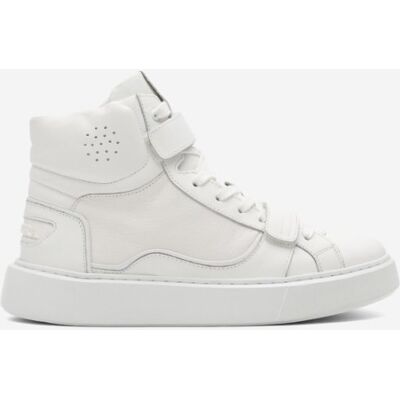 Sneakersy skórzane męskie Badura białe rozmiar 43 Sneakersy skórzane męskie Badura białe rozmiar 43