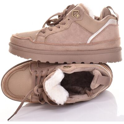 Inny producent SNEKAERSY OCIEPLONE FUTERKIEM DAMSKIE SPORTOWE BUTY ZIMOWE KHAKI Inny producent SNEKAERSY OCIEPLONE FUTERKIEM DAMSKIE SPORTOWE BUTY ZIMOWE KHAKI