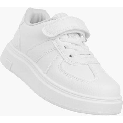 Inny producent Snekersy Dziecięce Ekoskóra Buty Na Rzepy Sportowe Klasyczne Białe Cllibee 30 Inny producent Snekersy Dziecięce Ekoskóra Buty Na Rzepy Sportowe Klasyczne Białe Cllibee 30