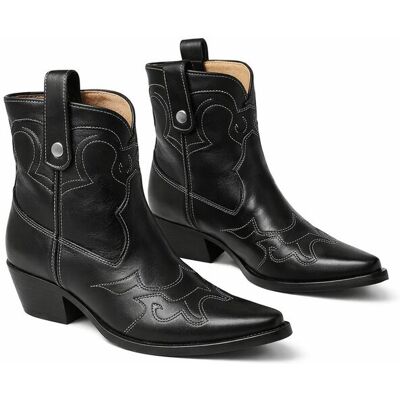 Inny producent STEVE MADDEN CZARNE BOTKI KOWBOJSKIE ZE SKÓRY NATURALNEJ 37 1I3A Inny producent STEVE MADDEN CZARNE BOTKI KOWBOJSKIE ZE SKÓRY NATURALNEJ 37 1I3A
