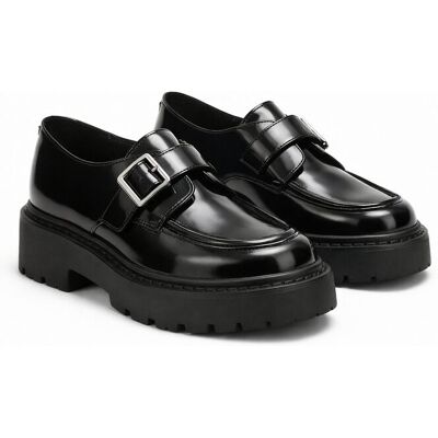 Inny producent STEVE MADDEN MOKASYNY SKÓRZANE LAKIEROWANE NA GRUBEJ PODESZWIE 39 1I3A Inny producent STEVE MADDEN MOKASYNY SKÓRZANE LAKIEROWANE NA GRUBEJ PODESZWIE 39 1I3A