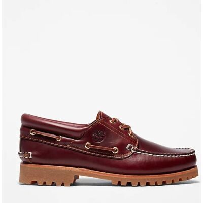 stringate uomo timberland tb0500096481 - authentics 3 eye burgundy stringate uomo timberland tb0500096481 - authentics 3 eye burgundy