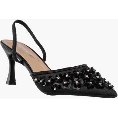 brak danych Szpilki Damskie Eleganckie Buty Na Obcasie z perełkami Czarne Czarny 39 brak danych Szpilki Damskie Eleganckie Buty Na Obcasie z perełkami Czarne Czarny 39