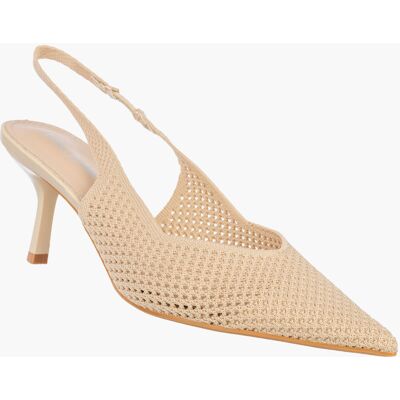 Inny producent Szpilki Damskie Slingback Ażurowe Czółenka Eleganckie Na Szpilce Beżowe 39 Inny producent Szpilki Damskie Slingback Ażurowe Czółenka Eleganckie Na Szpilce Beżowe 39