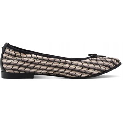 Tamaris Baleriny Damskie Black Comb 1-22134-46098BCOM r.40 Tamaris Baleriny Damskie Black Comb 1-22134-46098BCOM r.40