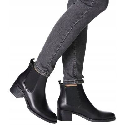 Inny producent TAMARIS BOTKI DAMSKIE CZARNE ZE SKÓRĄ 39 16AA Inny producent TAMARIS BOTKI DAMSKIE CZARNE ZE SKÓRĄ 39 16AA
