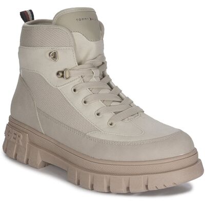 Tommy Hilfiger Botki Damskie Beige Off White-38 Tommy Hilfiger Botki Damskie Beige Off White-38